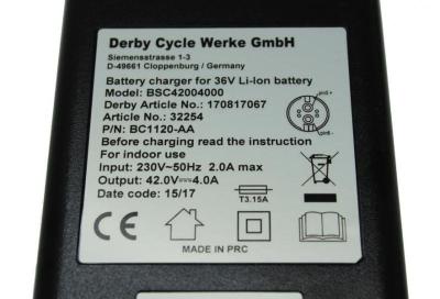 BMZ 4A 42V f&uuml;r 36V Akkus Ladeger&auml;t Alber Xion Derby Cycle Shimano E 8000 STEVENS E-Sledge+ ES E-Bike Produktbild 2