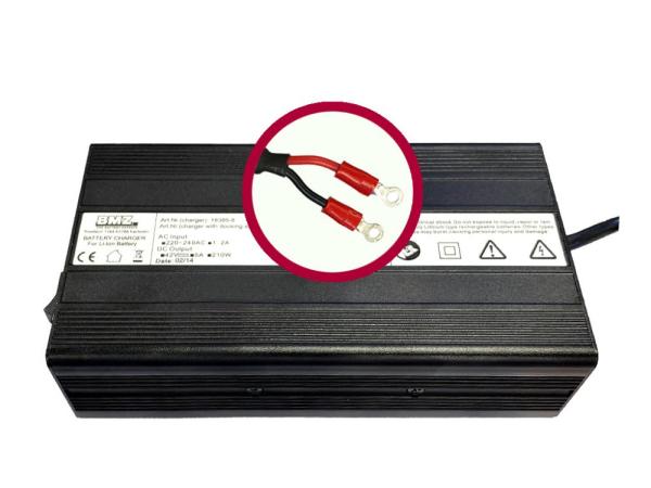 Ladeger&auml;t BMZ Li-Ion 42V 5A Ringkabelschuhe