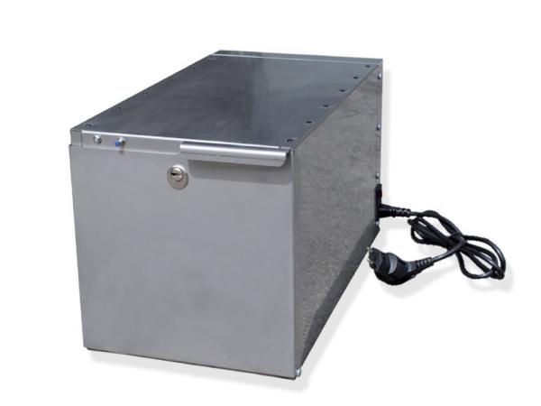 BMZ Schutzbox 30L Lang Pr&auml;ventivbox mit 220V- Anschluss E- Bike Akku