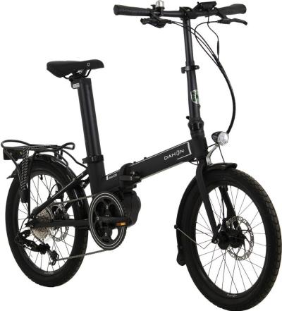 DAHON "Unio E20" 9-Gang 60Nm 342Wh schwarz Scheibenbremsen E-Bike Mittelmotor Faltrad kostenloser Versand Produktbild 1