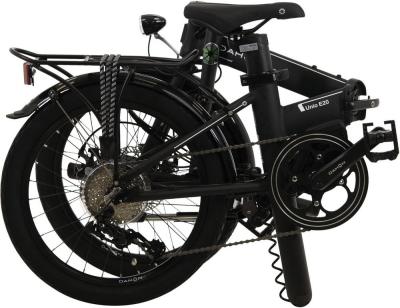 DAHON "Unio E20" 9-Gang 60Nm 342Wh schwarz Scheibenbremsen E-Bike Mittelmotor Faltrad kostenloser Versand Produktbild 3