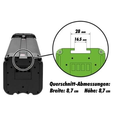 Maratron Ersatz-Akku 36V 11Ah (400Wh) 39,5cm f&uuml;r TELEFUNKEN Multitalent, Z&Uuml;NDAPP Z510, Z517, Green 2.7, Green 3.7 u.v.m. Samsung Produktbild 5