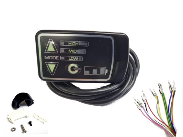 Display LCD E-Bike  f&uuml;r Panasonic Original Mittelmotor System 36V 11 Pin + 1