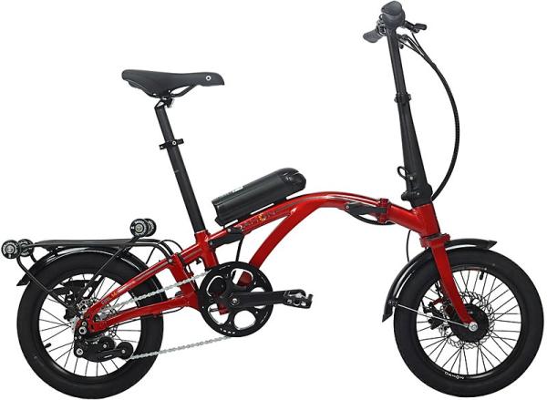 DAHON E-Faltrad "Curl Ei4" 4-Gang  16" rot  E-Bike Faltrad Klapprad kostenloser Versand