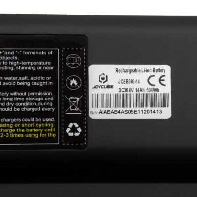 Original Phylion Lithium-Ionen Akku Joycube SF-06 JCEB360-14 mit 36V 14Ah (504Wh) f&uuml;r E-Bike Pedelecs von Haibike mit 36V Joycube Unterrohrakku Produktbild 2
