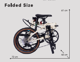 DAHON "K9 Spezial" 16" 9-Gang silber Faltrad Klapprad kostenloser Versand  Produktbild 1
