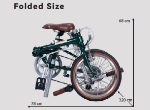 DAHON "Boardwalk D7" 16" 7-Gang Faltrad Klapprad kostenloser Versand Produktbild 1