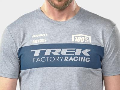 Unbekannt Jersey 100% Tech Tee Short Sleeve Large Grey/Navy Produktbild 2
