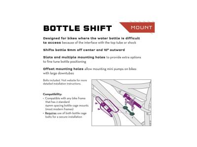 Unbekannt Cage Wolf Tooth B-RAD Bottle Shift Black Produktbild 1