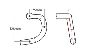 Bontrager Lenker Bontrager Pro IsoCore VR-SF Road 31,8mm 44c Produktbild 3