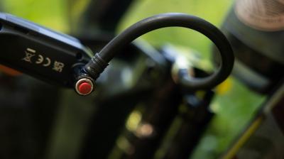 Bontrager Pumpe Bontrager D&auml;mpferpumpe mit Digitalanzeige Bl Produktbild 4