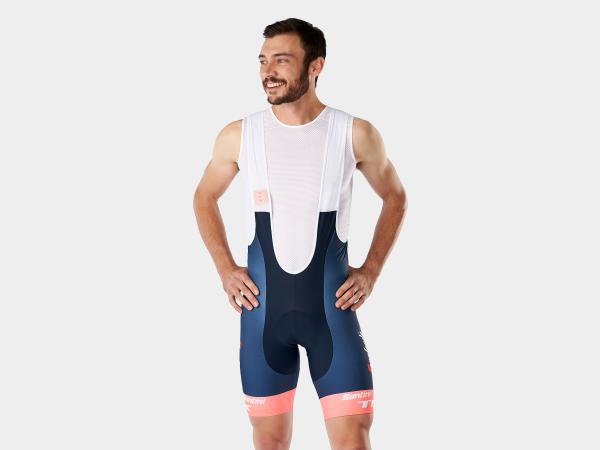 Santini Tr&auml;gershort Santini Trek-Segafredo Replica L Blue/