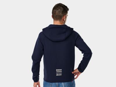 Santini Jacke Santini Trek-Segafredo Hoodie XXL Dark Blue Produktbild 1