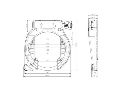 Abus Lock ABUS Ring 4650L R Non-Removable Key Black Produktbild 1