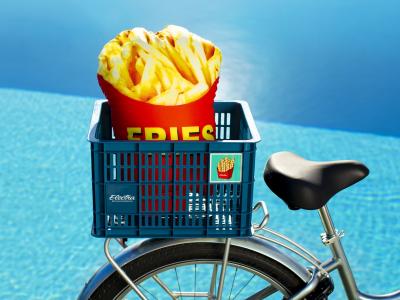 Electra Basket Electra Basil Crate Dark Teal Produktbild 2