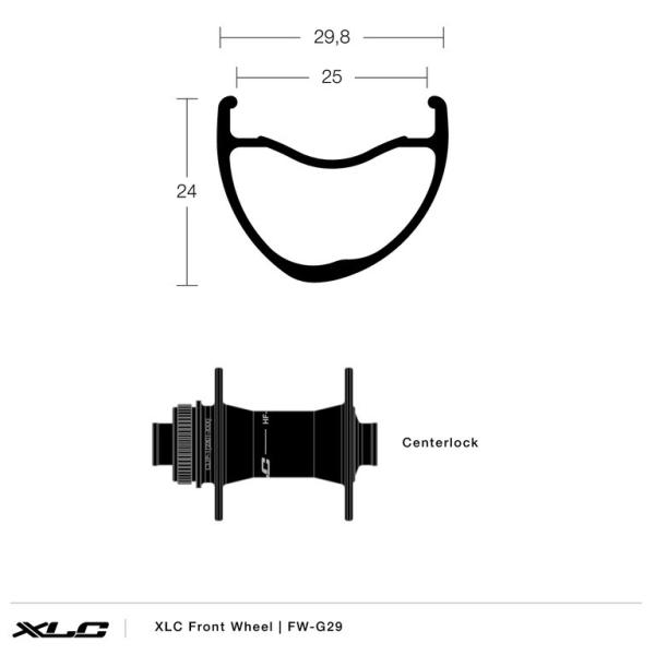 XLC  Vorderrad FW-G29