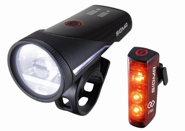 Sigma Sport Beleuchtungsset Aura 100 USB/Blaze Link