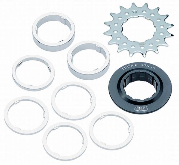 Point Ritzel- und Distanzringset Single Speed 18 Z&auml;hne