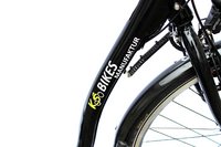KS Bikes Manufaktur schwarz Ansmann 418Wh E-Bike Wave Cityrad Pedelec